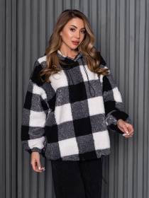 Худі ISSA Plus модель 14266_черный_белый Фото