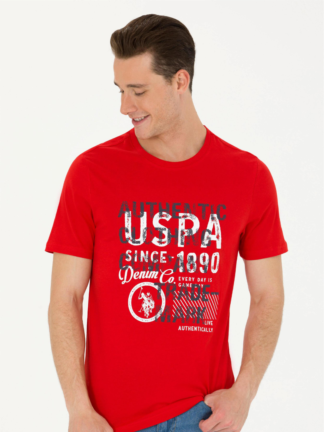 Футболка US Polo модель USPAINT.1573115.VR030 Фото