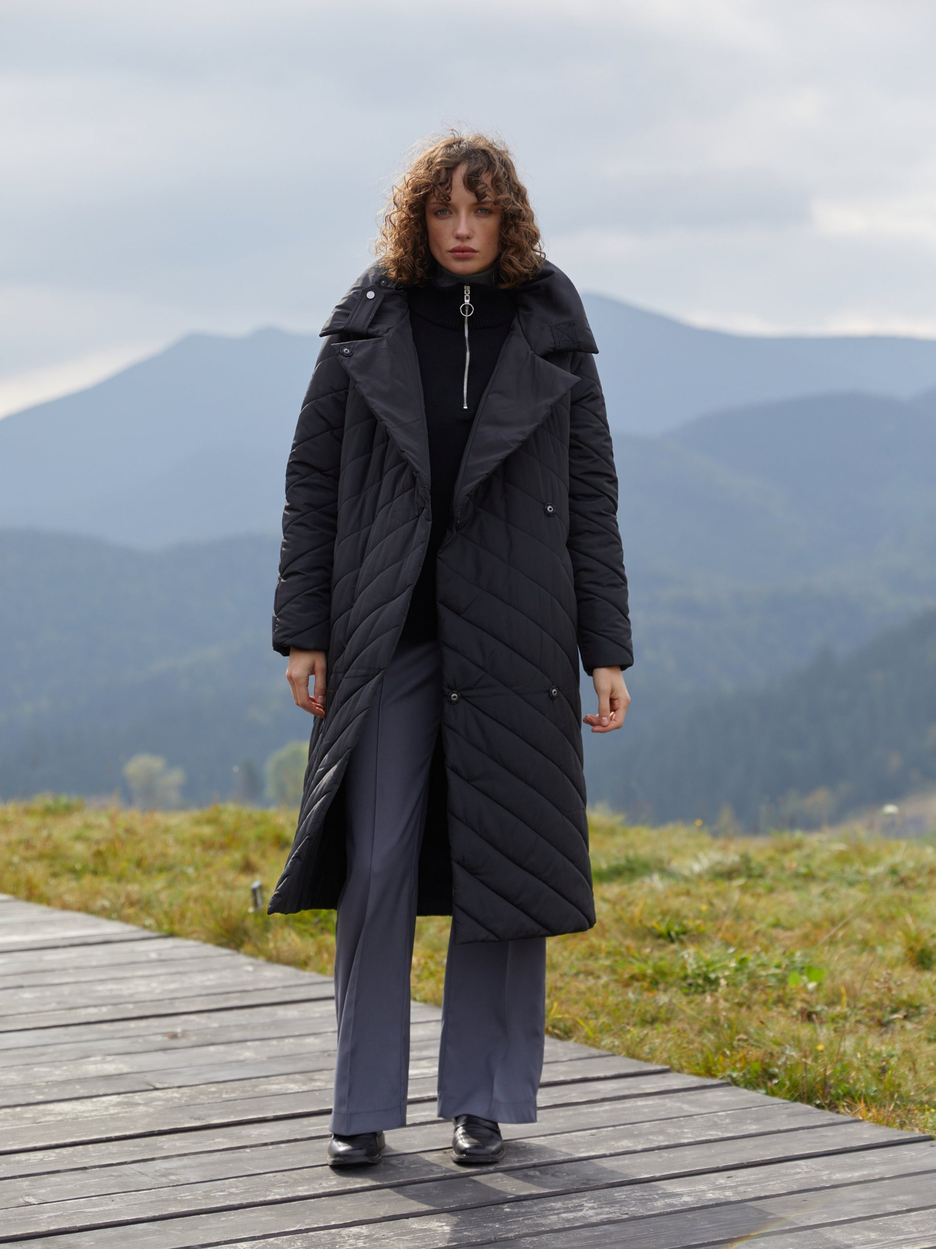 Пальто с утеплителем Gepur модель 45268 Фото