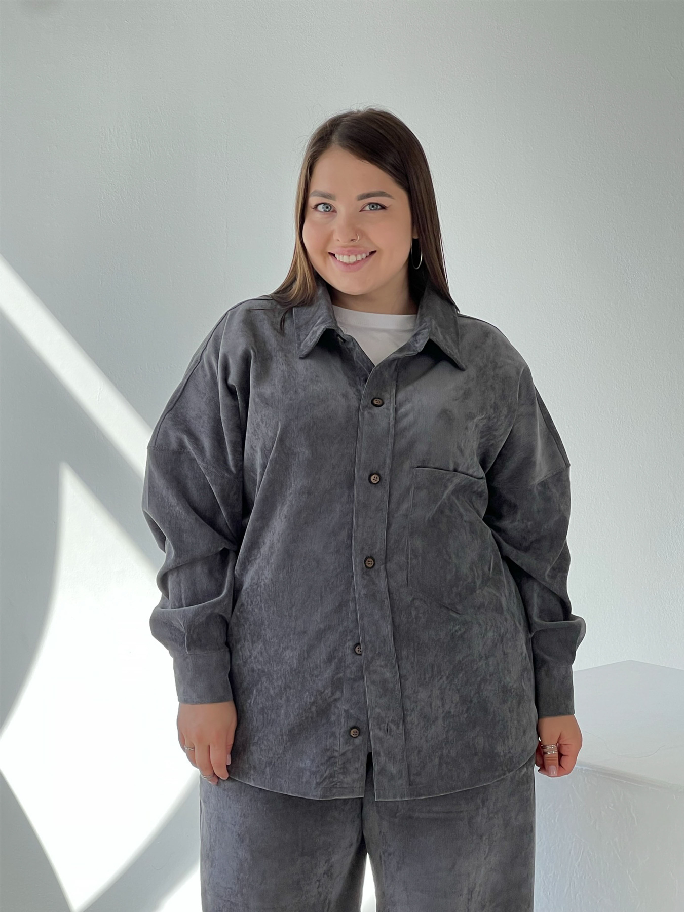 Сорочка повсякденна IJ модель ij-sorochka-velvet-grafitblesk Фото