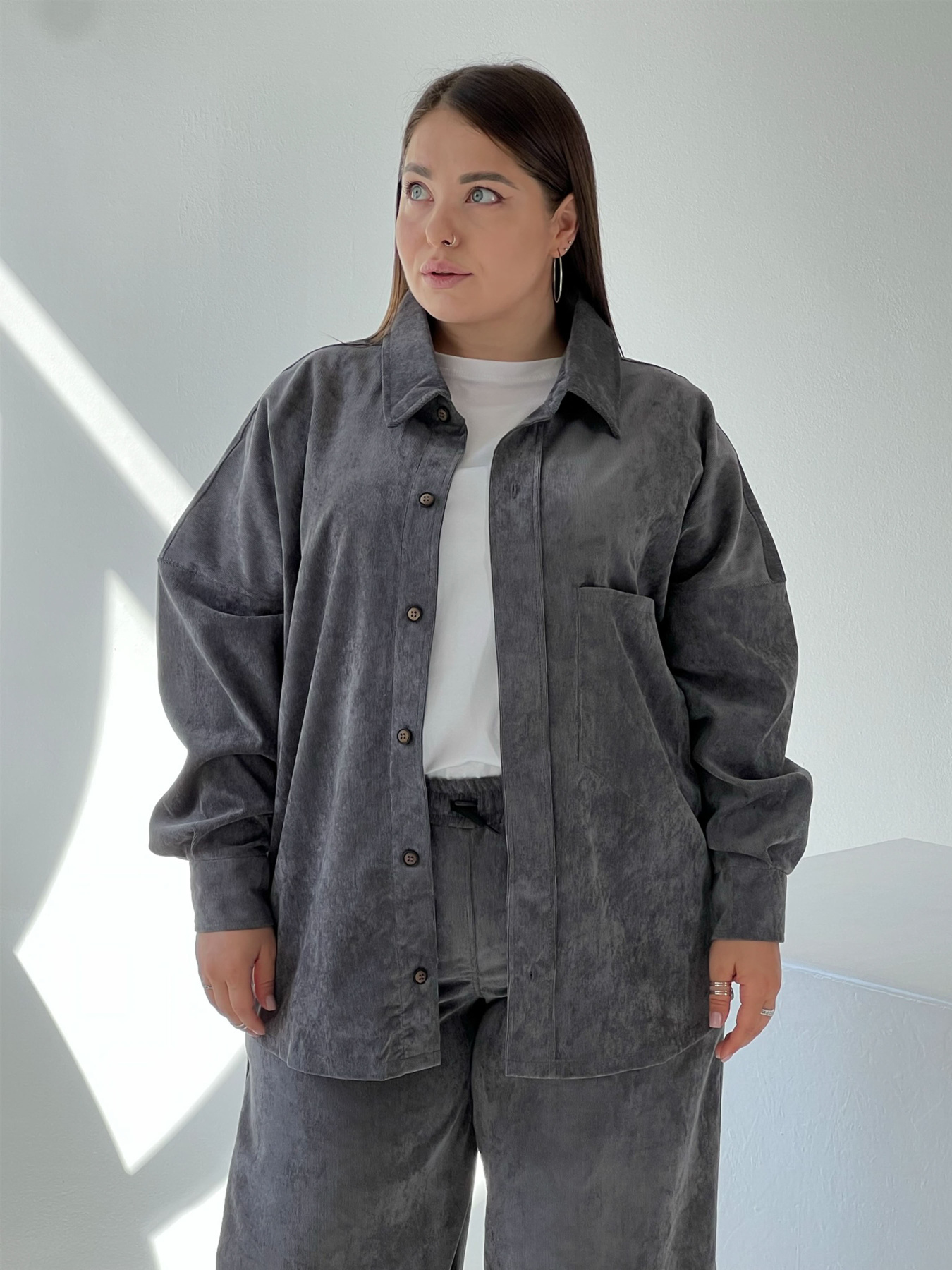 Сорочка повсякденна IJ модель ij-sorochka-velvet-grafitblesk Фото