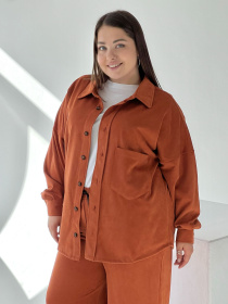 Сорочка повсякденна IJ модель ij-sorochka-zamsh-cegla Фото