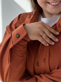 Сорочка повсякденна IJ модель ij-sorochka-zamsh-cegla Фото