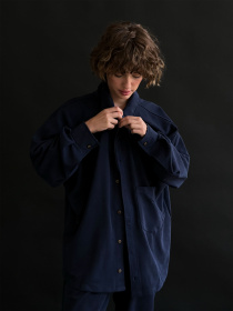 Рубашка повседневная IJ модель ij-sorochka-zamsh-blue Фото