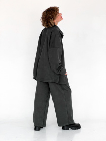 Палаццо IJ модель ij-pants-wide-zamsh-grafit Фото