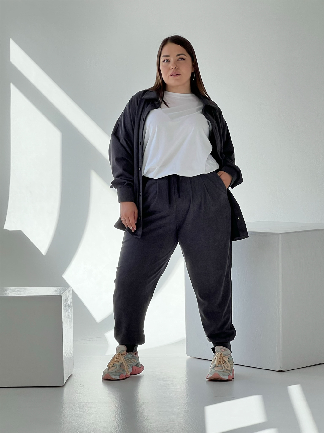 Штани повсякденні IJ модель ij-pants-lip-zamsh-grafit Фото