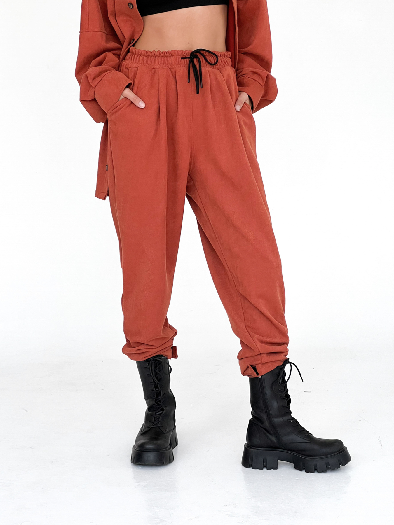 Штани повсякденні IJ модель ij-pants-lip-zamsh-cegla Фото