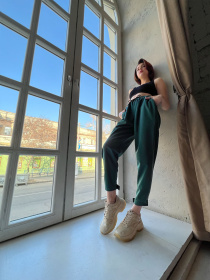 Штани повсякденні IJ модель ij-pants-lip-zamsh-green Фото