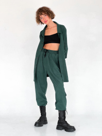 Повсякденні штани IJ модель ij-pants-lip-zamsh-green Фото