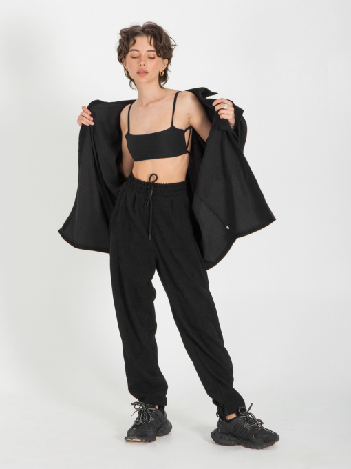 Брюки повседневные IJ модель ij-pants-lip-velvet-black Фото