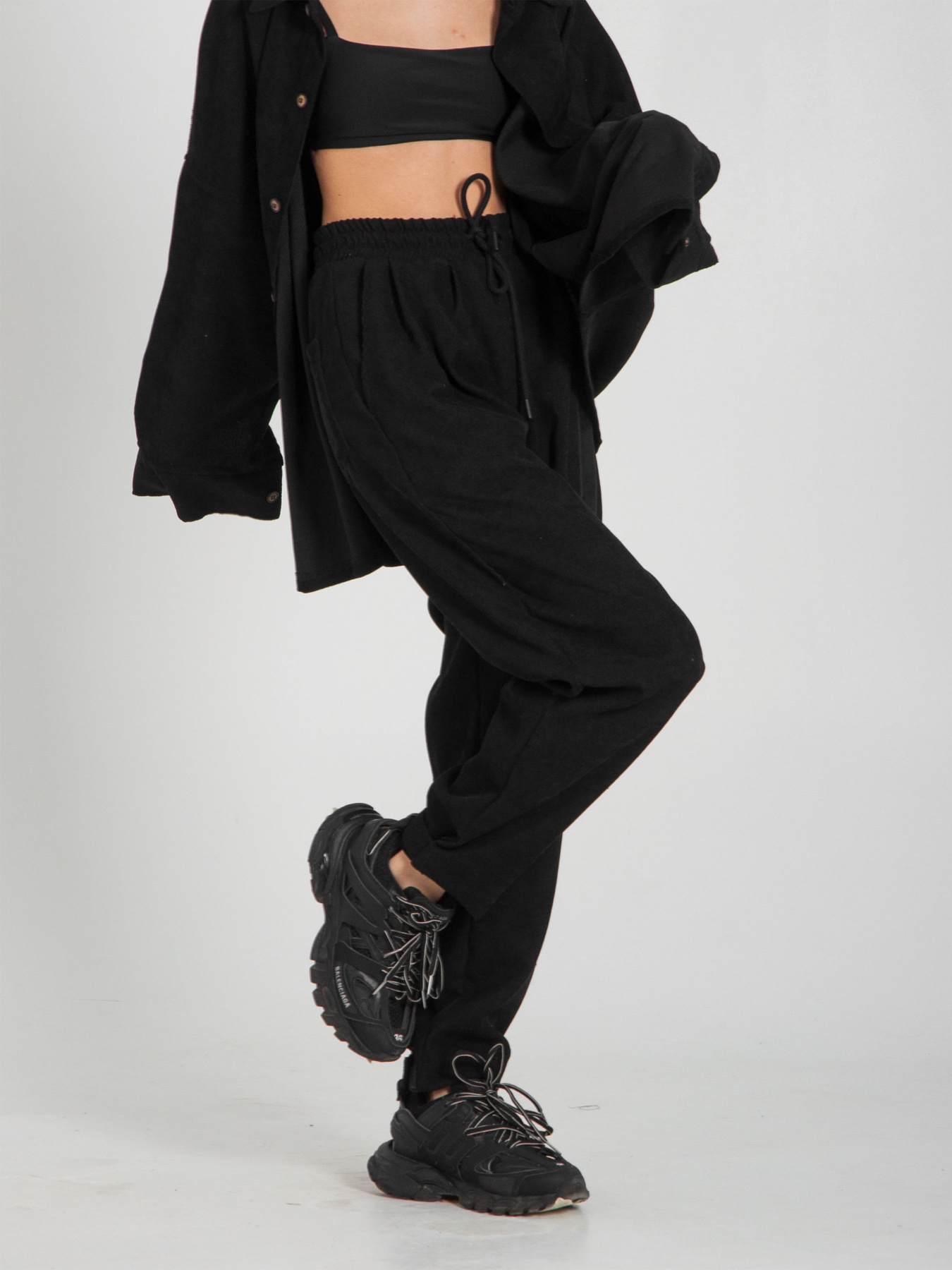 Повседневные штаны IJ модель ij-pants-lip-velvet-black Фото