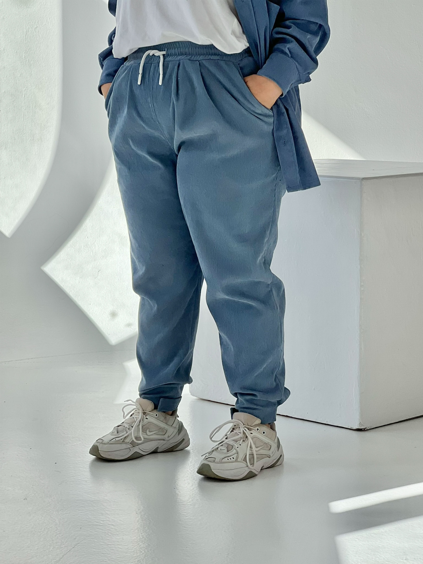 Повсякденні штани IJ модель ij-pants-lip-velvet-blue Повсякденні штани IJ модель ij-pants-lip-velvet-blue Фото