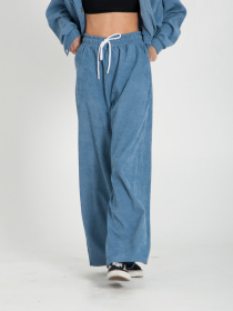 Палаццо IJ модель ij-pants-wide-velvet-blue Фото