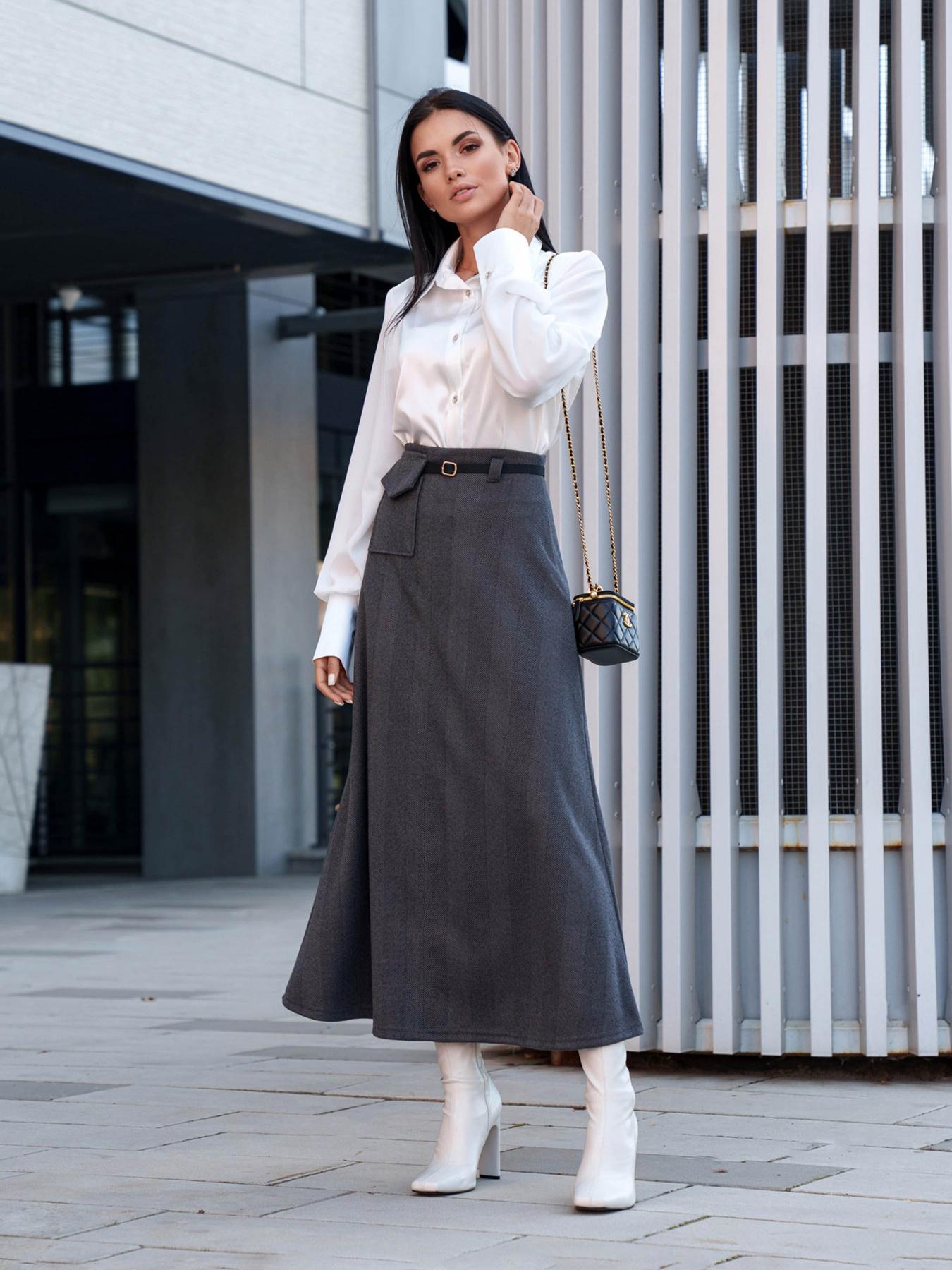 Юбка макси Jadone Fashion модель Spidnytsya_Flari_hrafit Фото