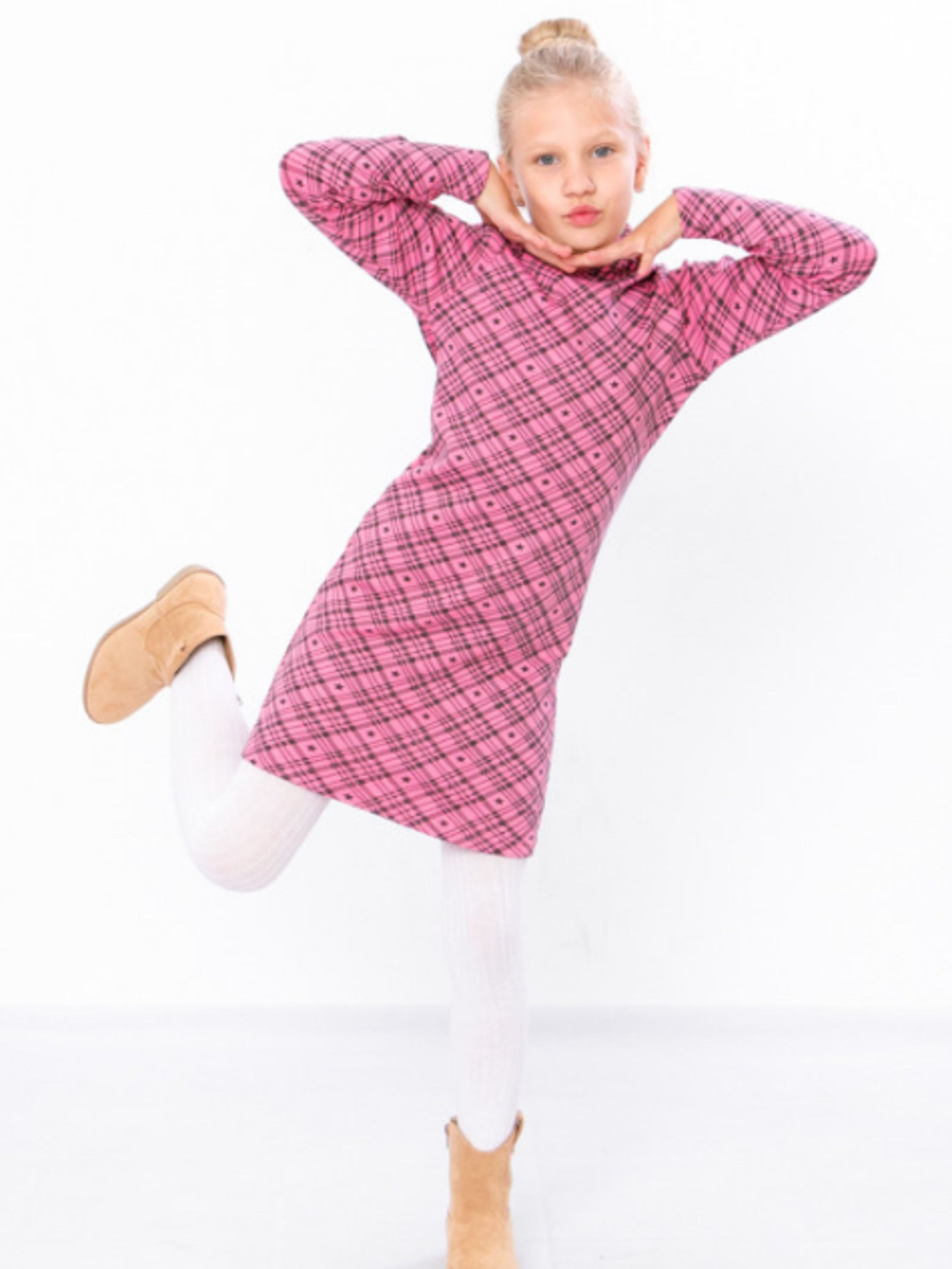 Сукня міні Носи своє модель 6316-063-rombi-na-rozhevomu Фото