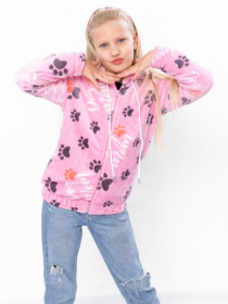 Флісова кофта Носи своє модель 6071-035-5-lapki-na-rozhevomu Фото