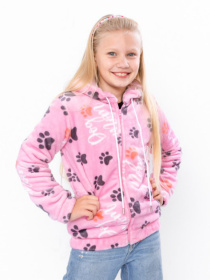 Флісова кофта Носи своє модель 6071-035-5-lapki-na-rozhevomu Фото