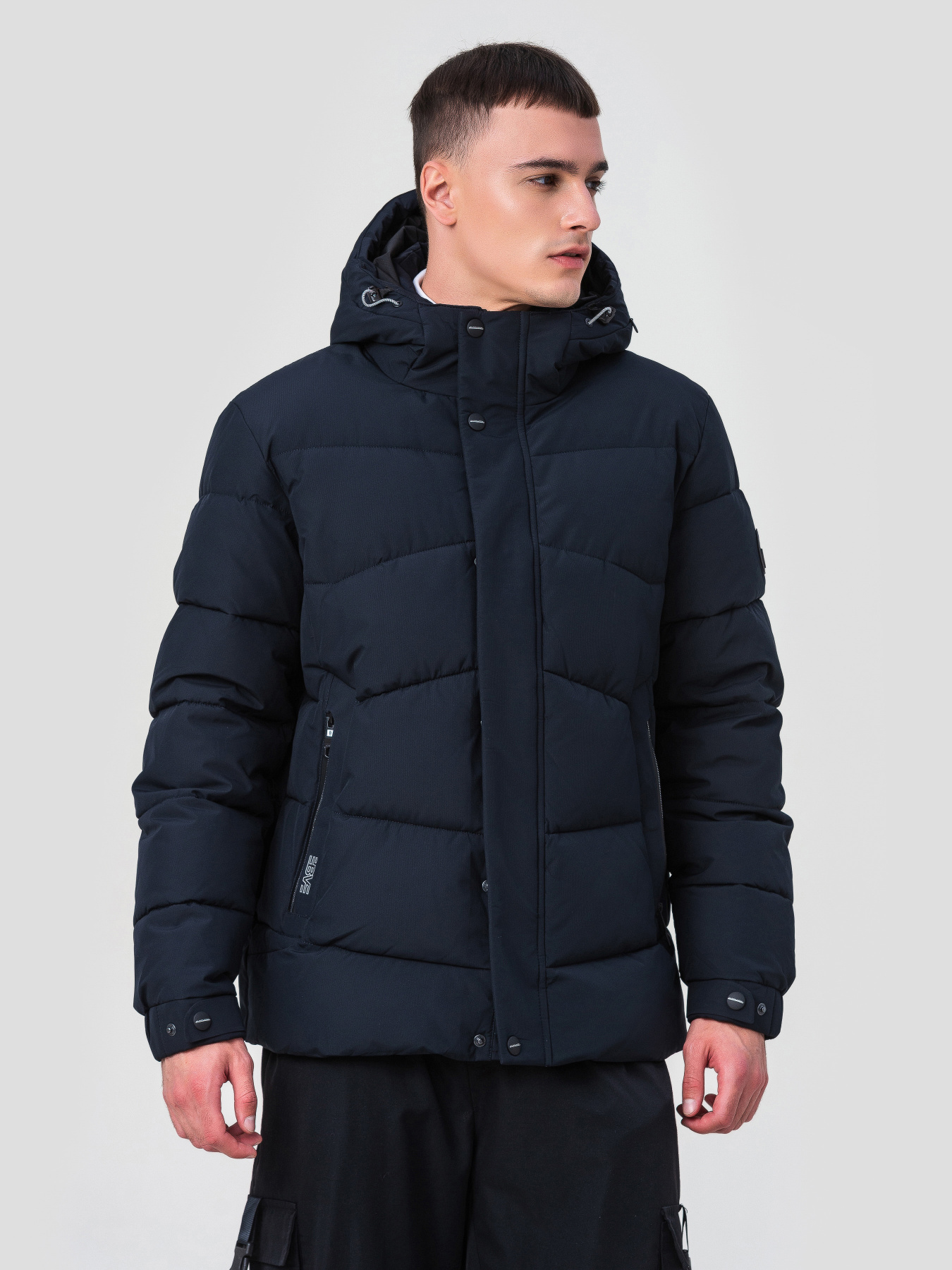 Зимова куртка BLACK VINYL модель 23-2227 Зимова куртка BLACK VINYL модель 23-2227 Фото