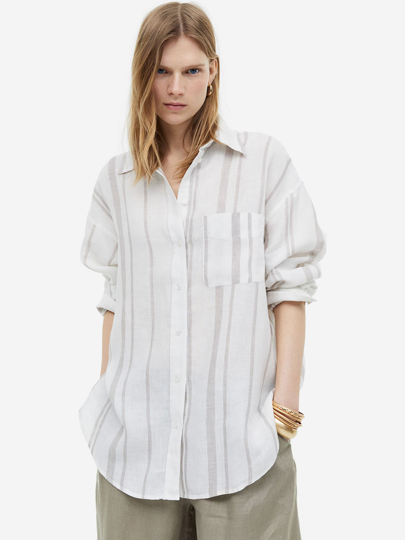 Рубашка повседневная H&M модель 69743 Фото