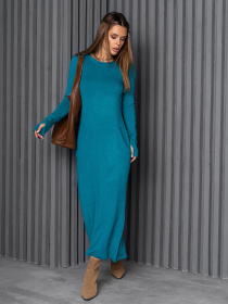 Сукня максі ISSA Plus модель 14227_бирюзовый Фото
