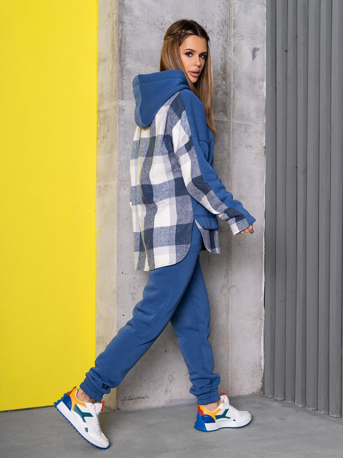 Повсякденний костюм ISSA Plus модель SA-322A_синий Фото