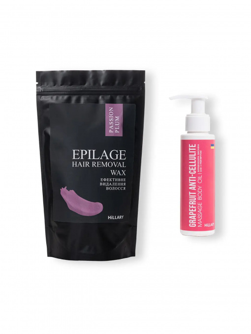 Антицелюлітна олія + Гранули для епіляції Hillary модель HI-10-085 Фото