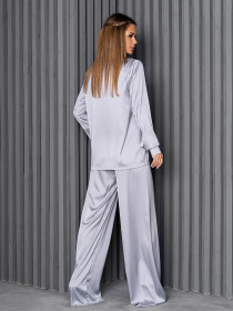 Повседневный костюм ISSA Plus модель 14187_серый Фото