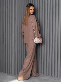 Діловий костюм ISSA Plus модель 14228_бежевый Фото