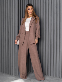 Діловий костюм ISSA Plus модель 14228_бежевый Фото