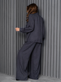 Діловий костюм ISSA Plus модель 14228_серый Фото