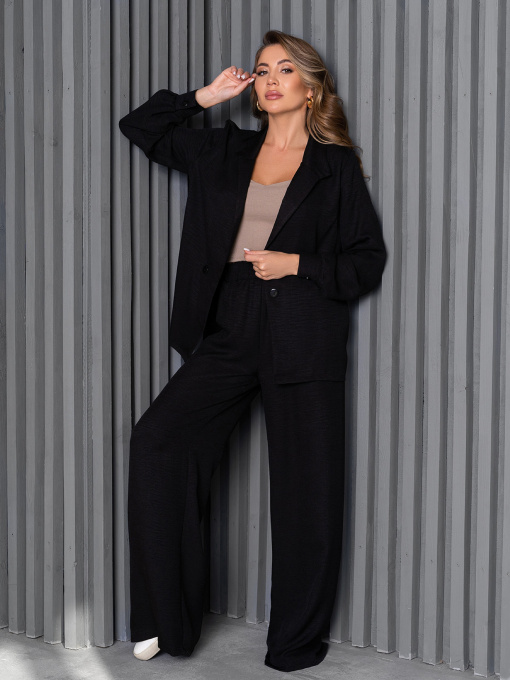 Деловой костюм ISSA Plus модель 14228_черный Фото