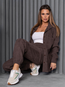 Костюм ISSA Plus модель 14233_коричневый Фото