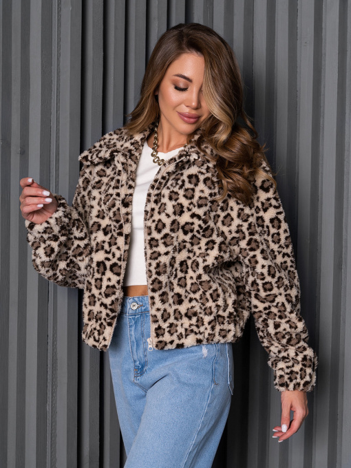 Шуба ISSA Plus Модель 14245_мультиколор Фото