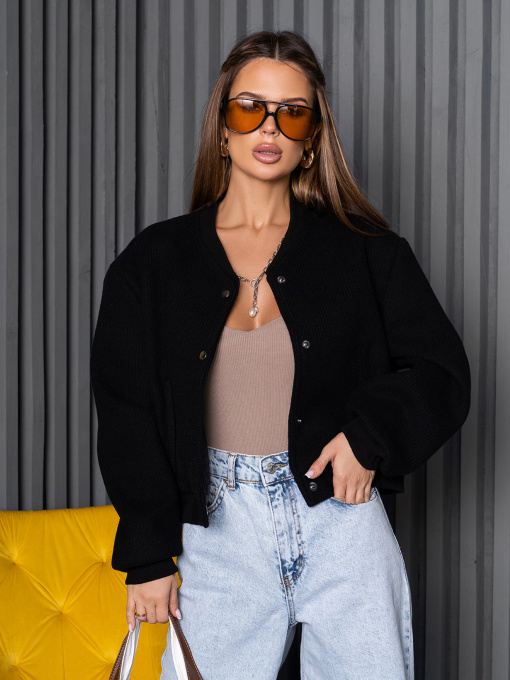 Бомбер ISSA Plus модель 14262_черный Фото