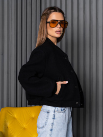 Бомбер ISSA Plus модель 14262_черный Фото