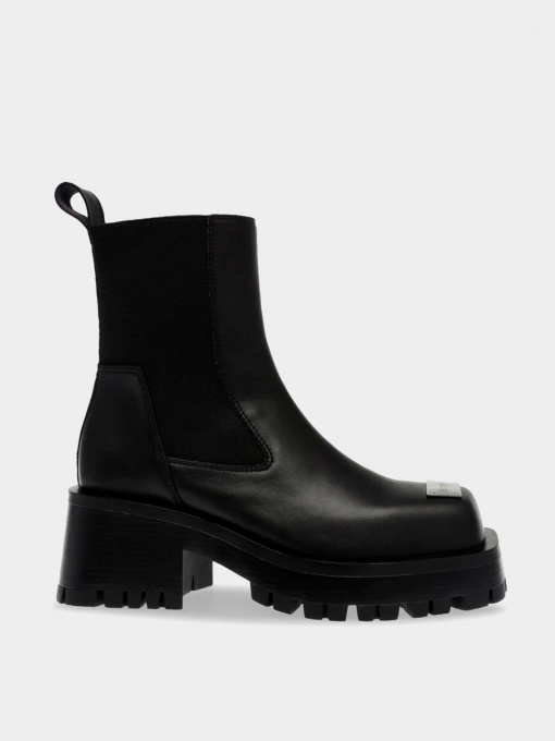 Бәтеңке мен етіктер Steve Madden үлгі SM19000045 BLACK LEATHER Фото