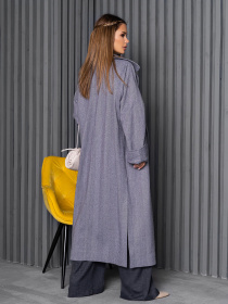 Пальто ISSA Plus модель 14247_серый Фото