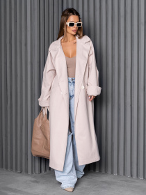 Пальто ISSA Plus модель 14247_молочный Фото