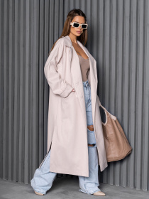 Пальто ISSA Plus модель 14247_молочный Фото