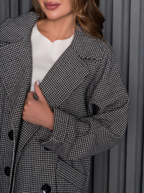 Пальто ISSA Plus модель 14249_мультиколор Фото