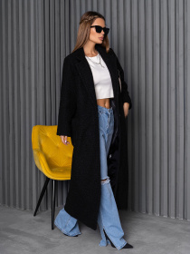 Пальто ISSA Plus модель 14251_черный Фото