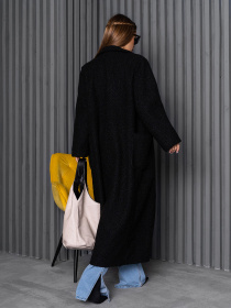 Пальто ISSA Plus модель 14251_черный Фото