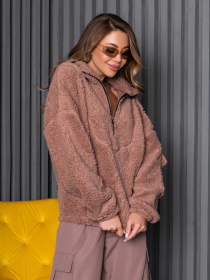 Кофта ISSA Plus модель SA-489_коричневый Фото