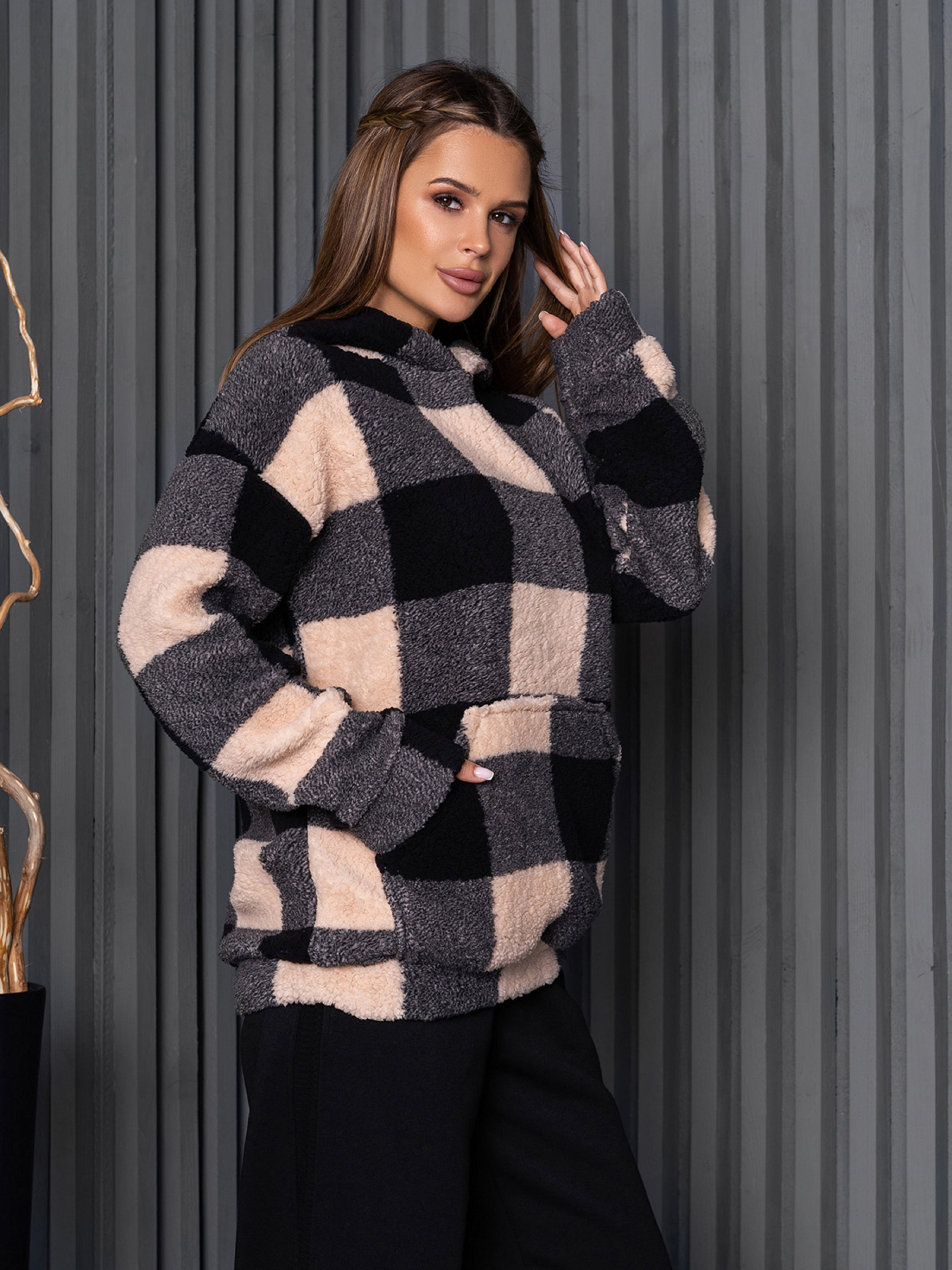 Худи ISSA Plus модель 14230_мультиколор Фото