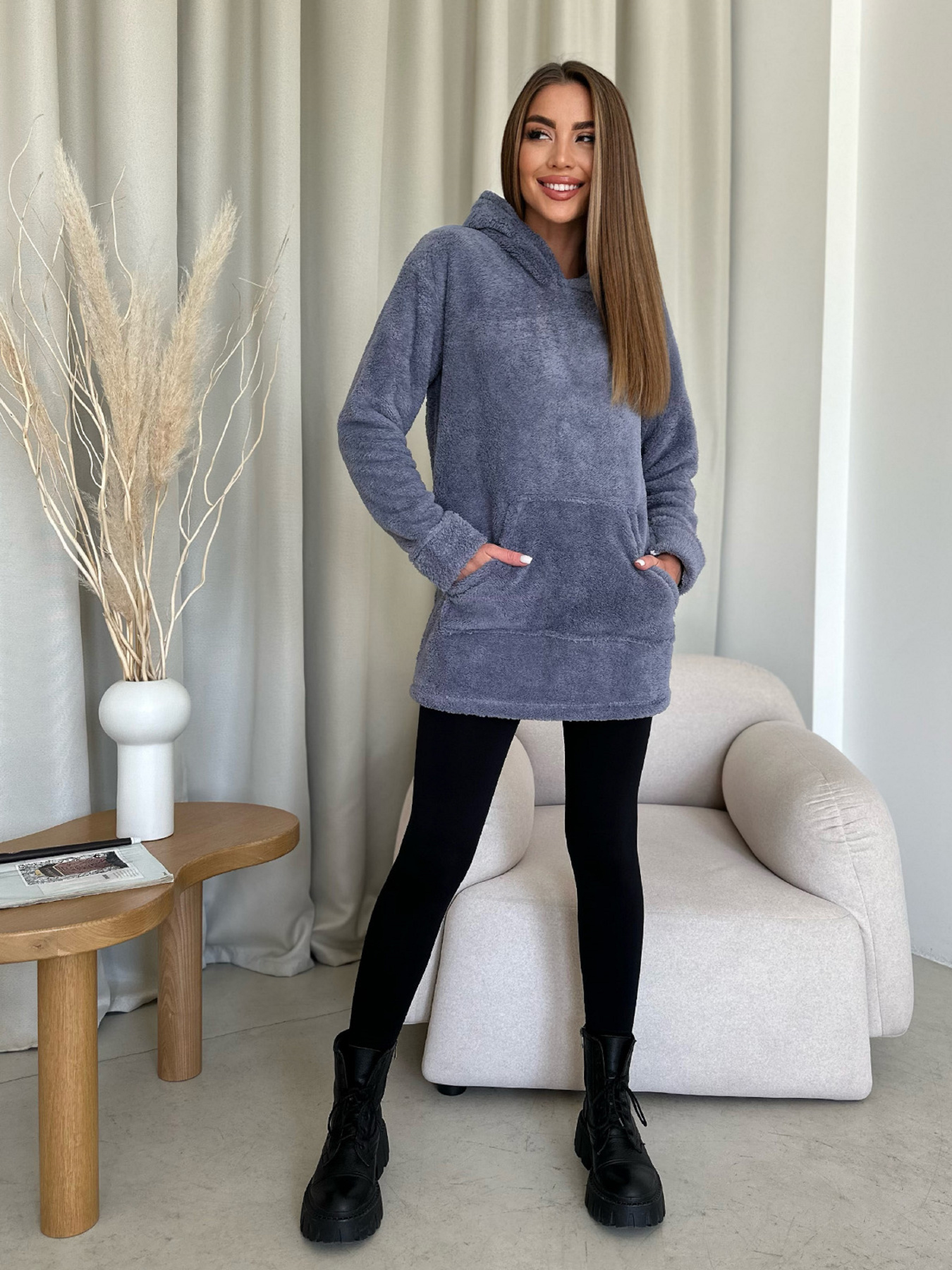 Худи ISSA Plus модель WN20-350_голубой Фото