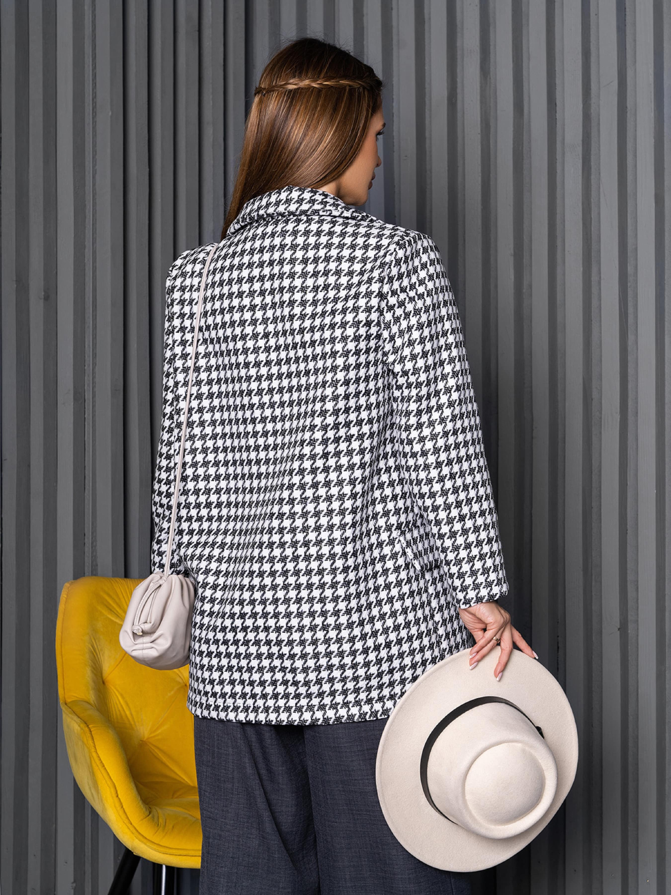 Пиджак ISSA Plus модель 14255_черный/белый Фото