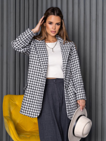 Пиджак ISSA Plus модель 14255_черный/белый Фото