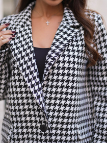 Пиджак ISSA Plus модель 14255_черный/белый Фото