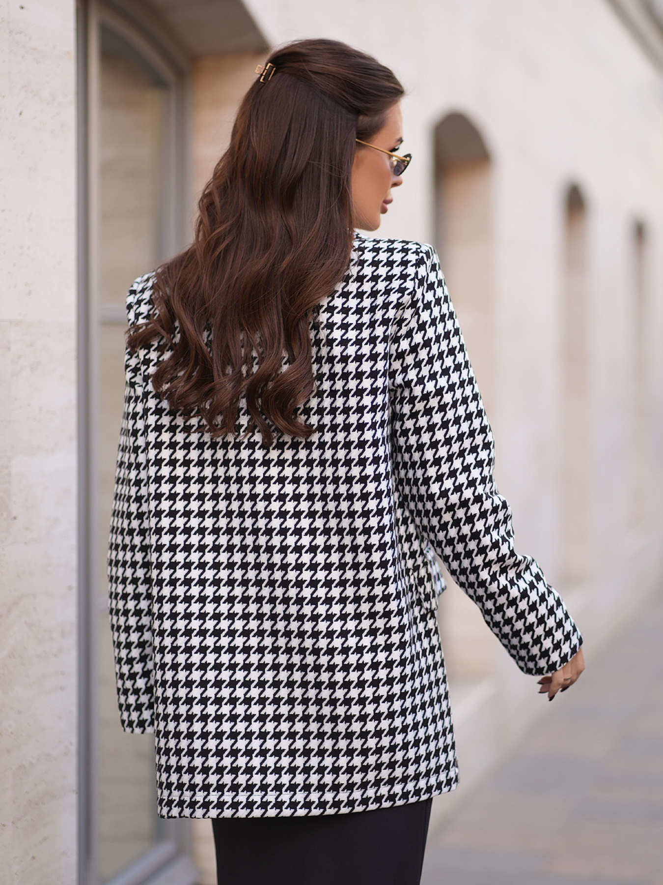 Піджак ISSA Plus модель 14255_черный/белый Фото