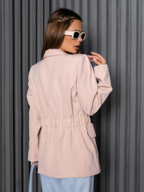 Блейзер ISSA Plus модель 14237_бежевый Фото